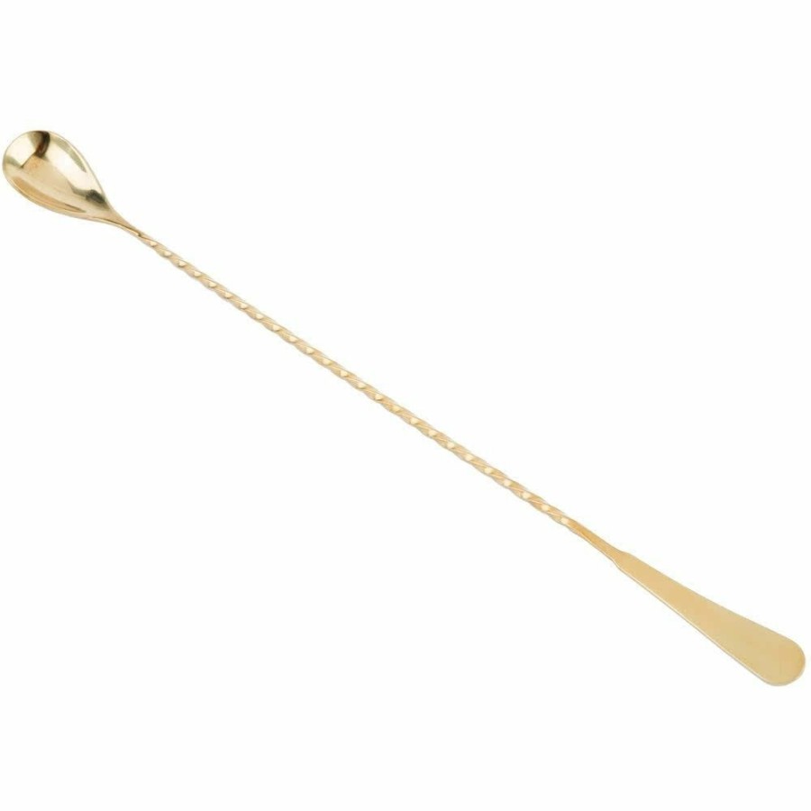 Glassware & Tabletop * | Mercer Barfly 13.2 Japanese-Style Bar Spoon | Gold Plated