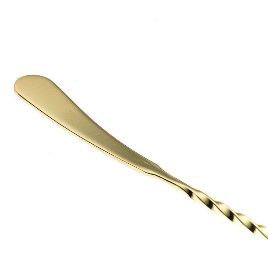 Glassware & Tabletop * | Mercer Barfly 13.2 Japanese-Style Bar Spoon | Gold Plated