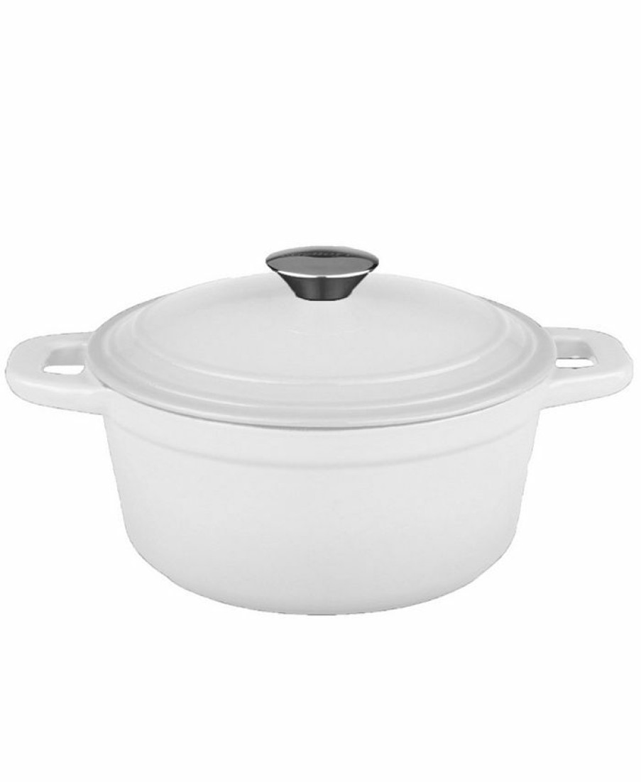 Kitchen * | Berghoff Neo Collection Cast Iron 3-Qt. Round Covered Dutch Oven White