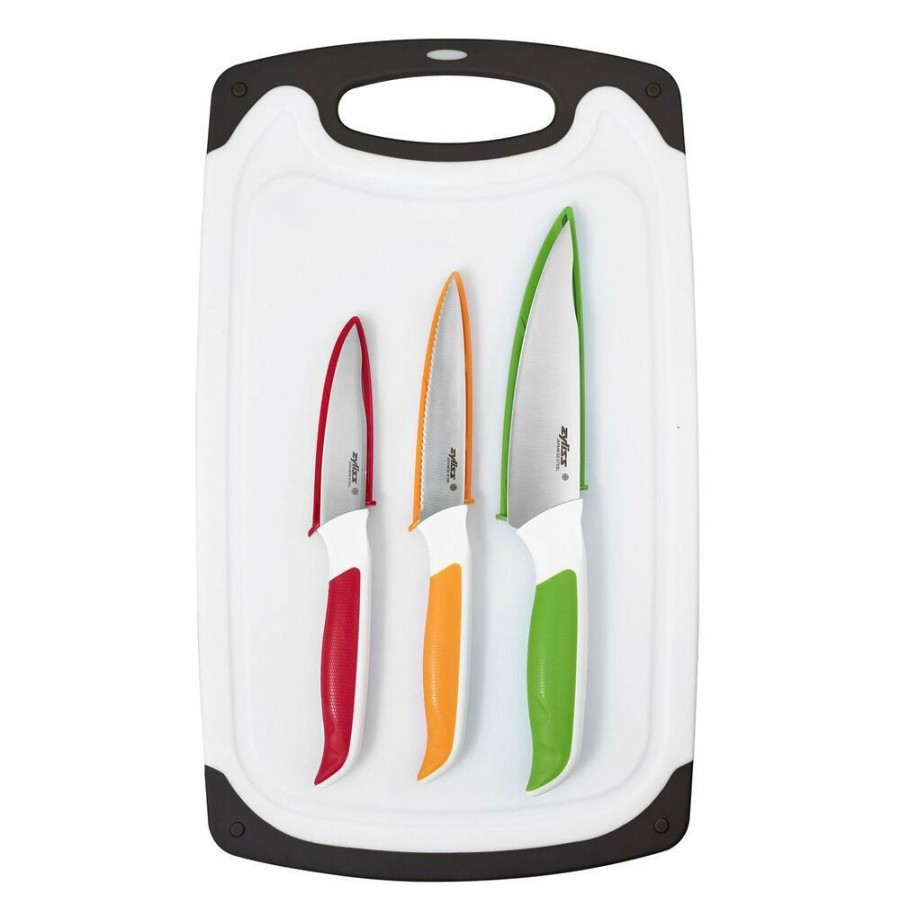 Knives * | Zyliss Comfort Cutting Board & Knife Set