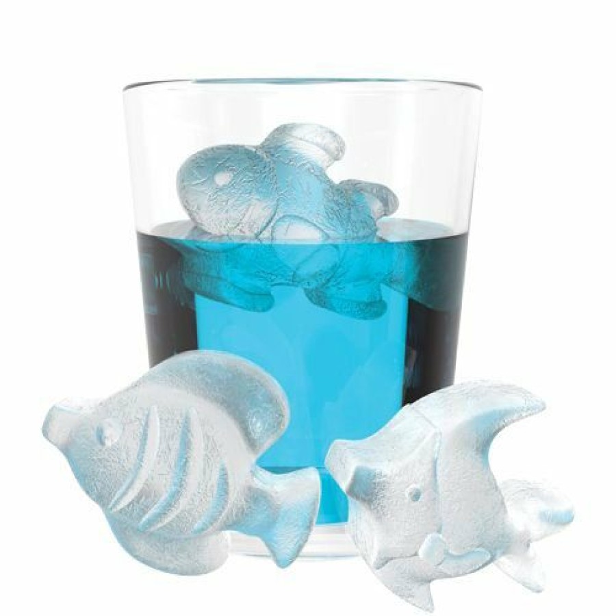 Glassware & Tabletop * | True Brands Fish Silicone Ice Cube Tray