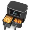 Kitchen * | Ninja Foodi Dz201 6-In-1 8-Qt. 2-Basket Air Fryer With Dualzone Technology Black