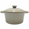 Kitchen * | Berghoff Neo Cast Iron Covered Dutch Oven, 3 Quart Cream