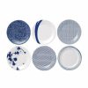 Glassware & Tabletop * | Royal Doulton Pacific Mixed 9.25 Accent Plates Set Of 6