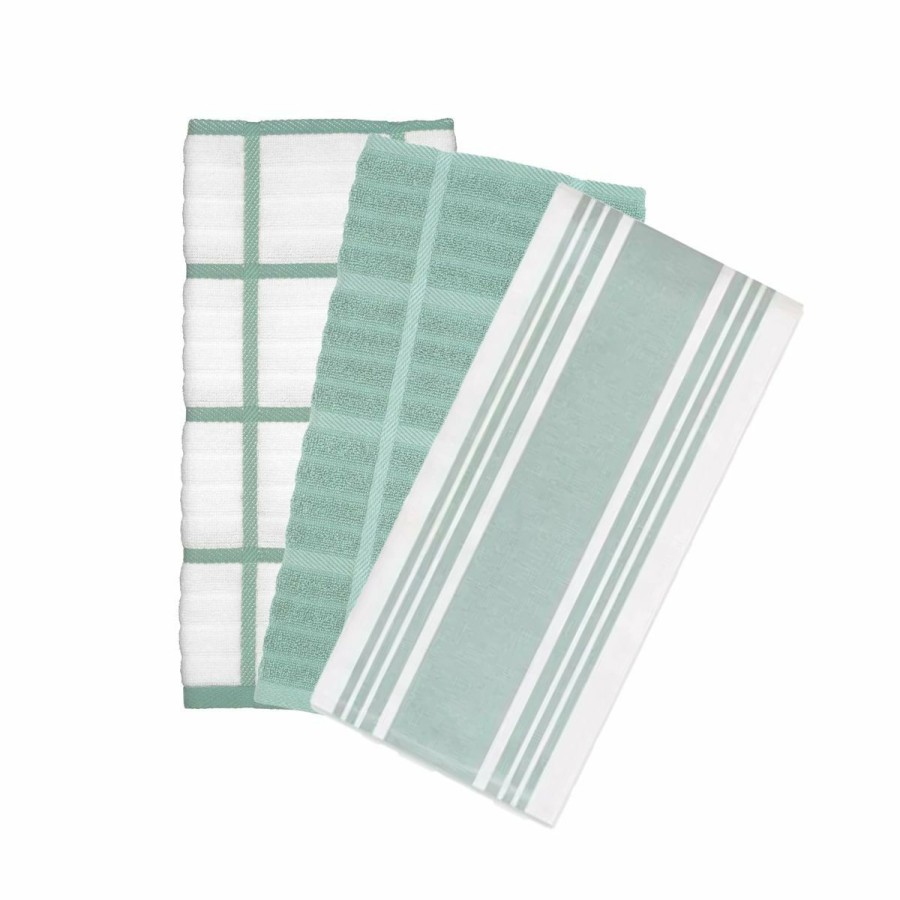 Glassware & Tabletop * | All-Clad 3-Pack Kitchen Towels Set | Rainfall