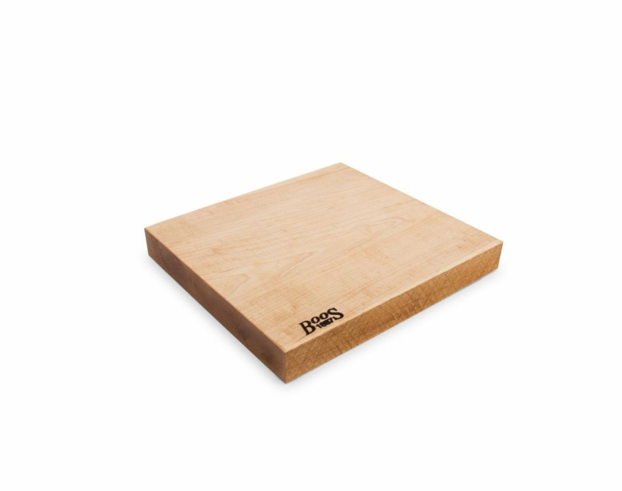 Knives * | John Boos 1887 Rustic Edge Maple Cutting Board 13 X12