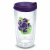 Glassware & Tabletop * | Tervis 16Oz Double-Walled Insulated Tumbler With Lid | Island Hibiscus Purple