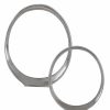 Misc_Gifts * | Uttermost Orbits Ring Sculptures, Set Of 2 Nickel