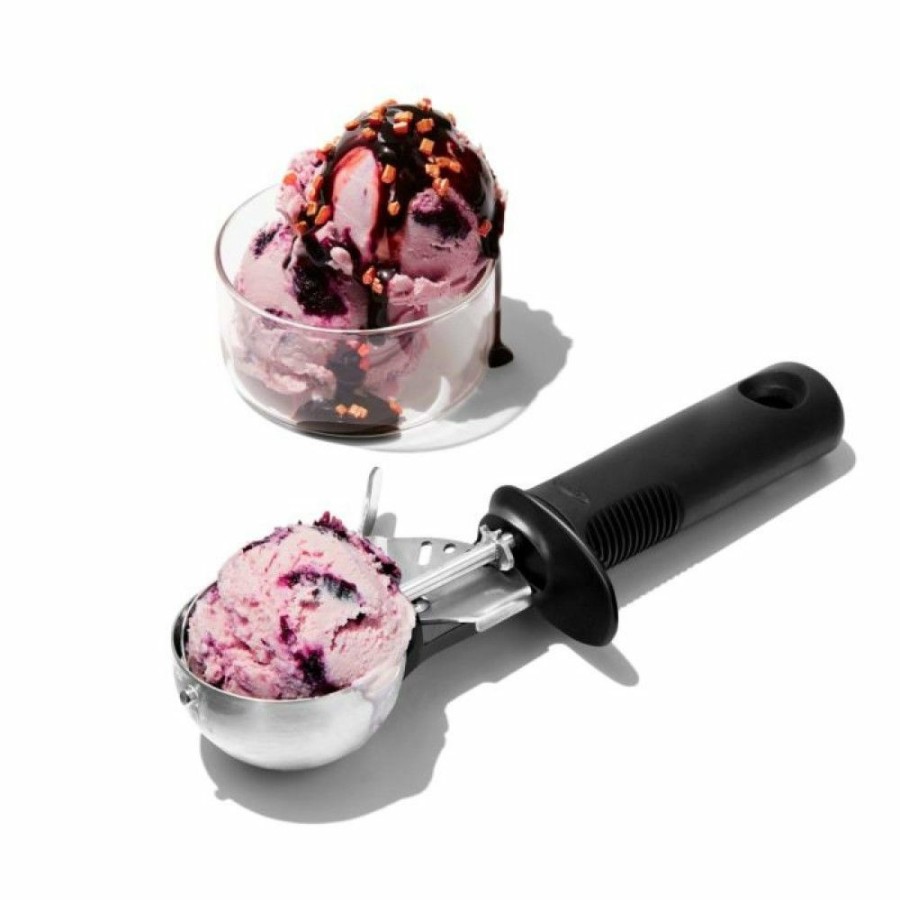 Cooks' Tools * | Oxo Classic Swipe Trigger Ice Cream Scoop