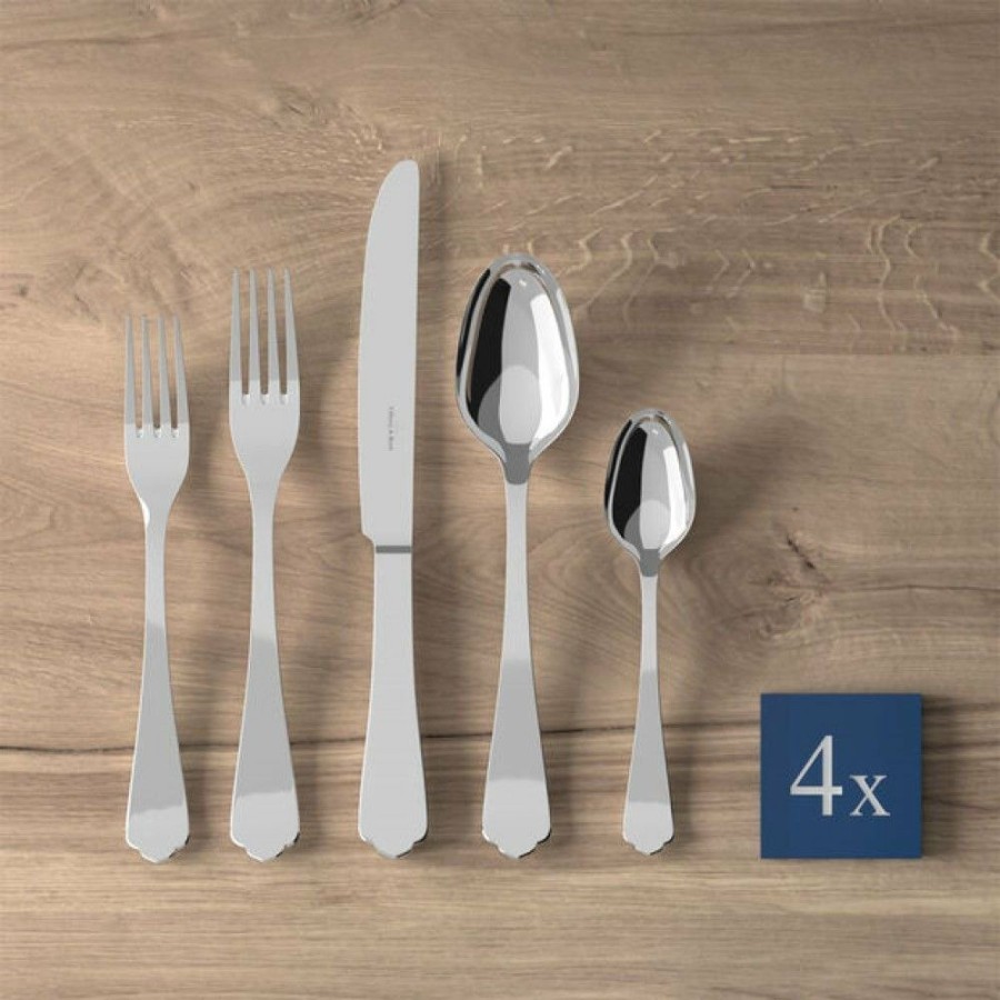 Glassware & Tabletop * | Villeroy & Boch 20-Piece Stainless Steel Flatware Set | Medina