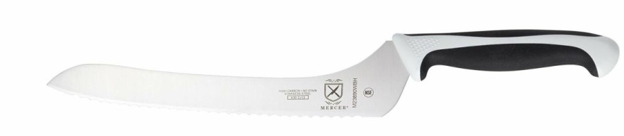 Knives * | Mercer Cutlery Mercer Millennia 9 Offset Bread Knife (White)