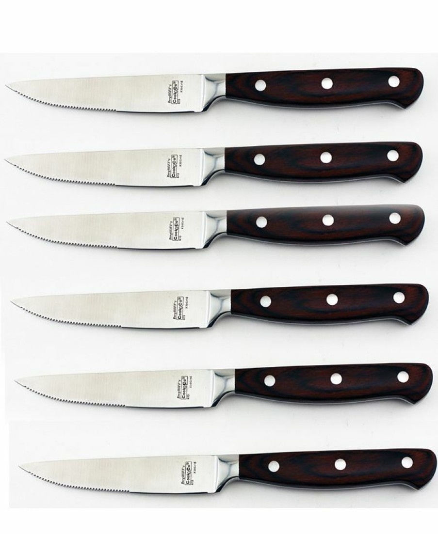 Kitchen * | Berghoff Pakka Steak Knife Set, 6 Piece Black