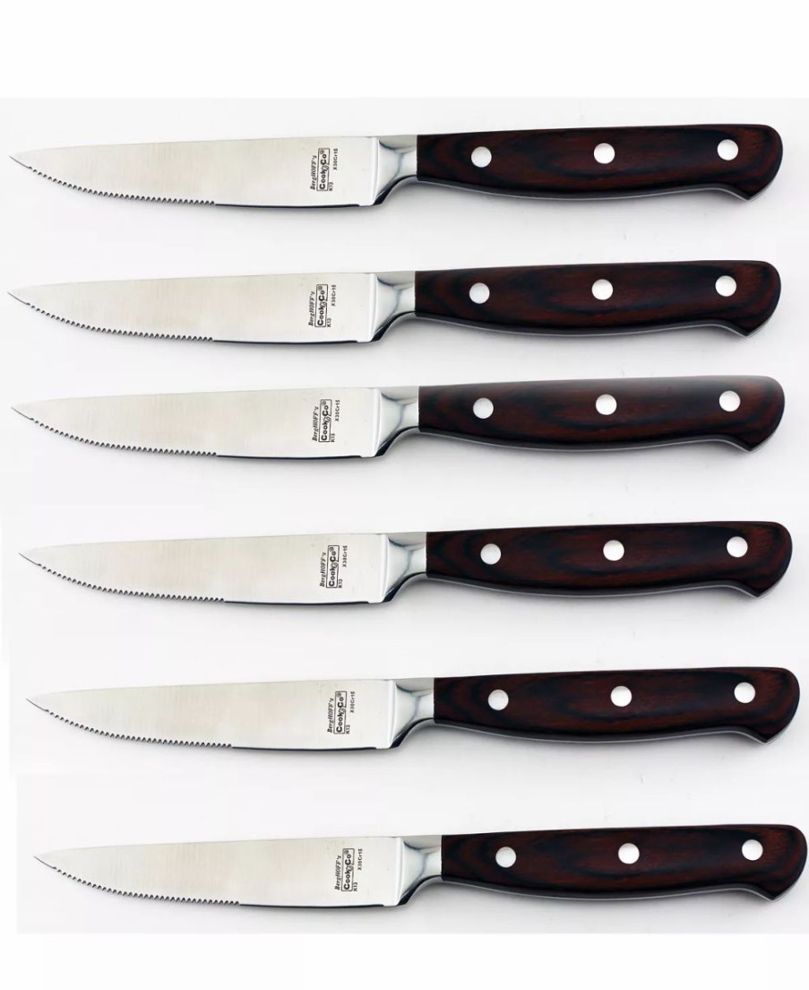 Kitchen * | Berghoff Pakka Steak Knife Set, 6 Piece Black