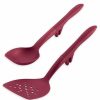 Cooks' Tools * | Rachael Ray 2-Piece Flexi Turner & Scraping Spoon Set | Red