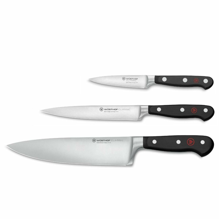 Knives * | Wusthof Cutlery Wusthof Classic 3-Piece Cook'S Knife Set