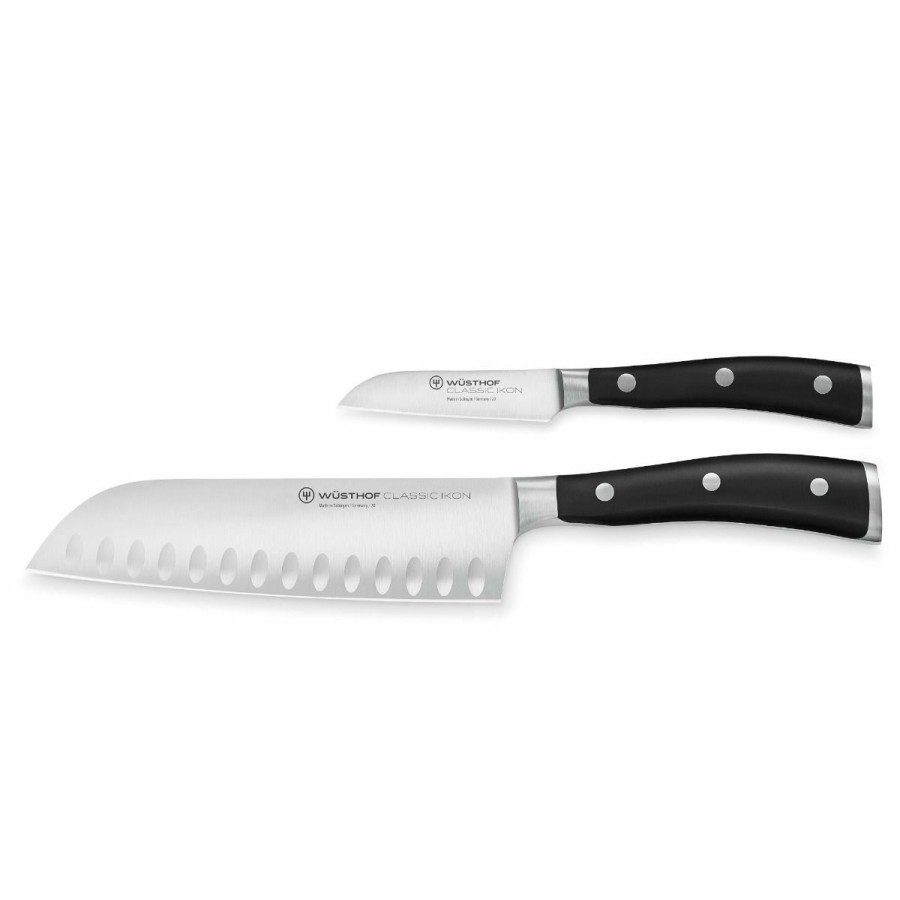 Knives * | Wusthof Cutlery Wusthof Classic Ikon 2-Piece Asian Knife Set | Santoku & Paring