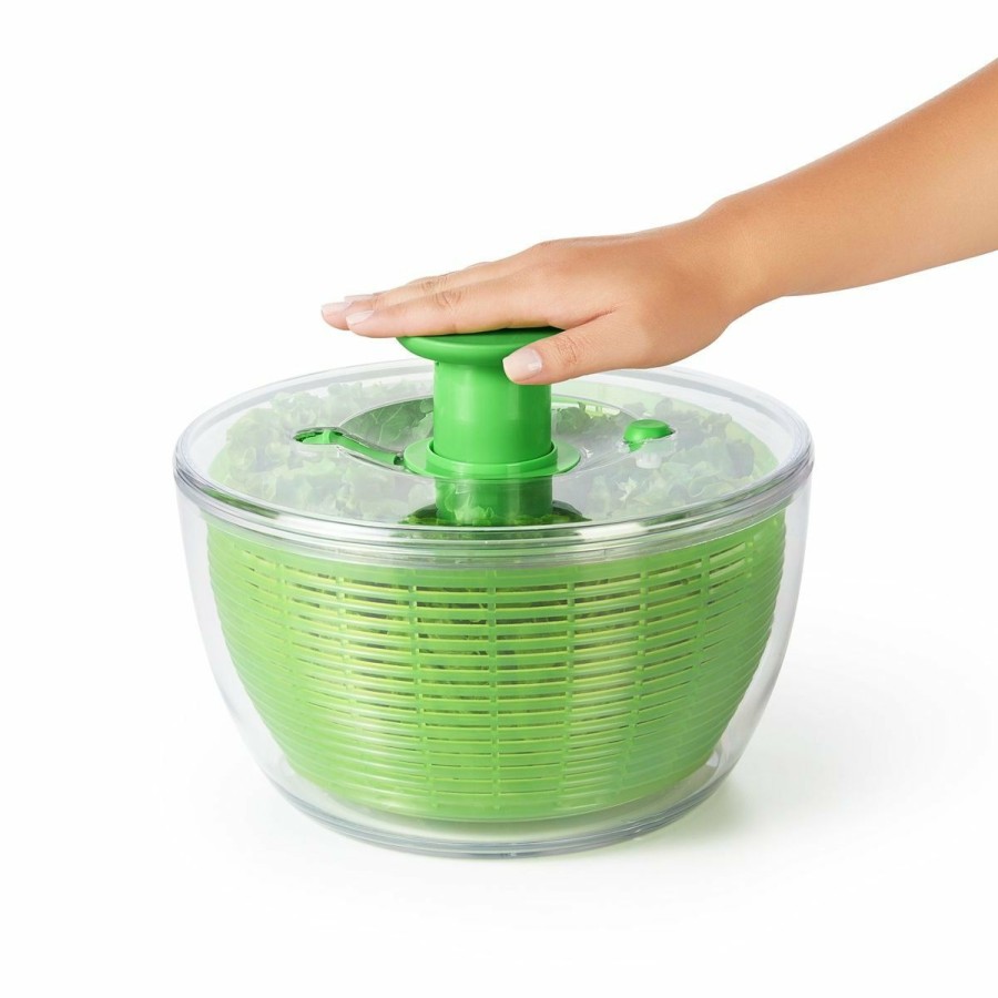 Cooks' Tools * | Oxo Salad Spinner Green