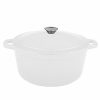 Kitchen * | Berghoff Neo Collection Cast Iron 5-Qt. Oval Covered Casserole White