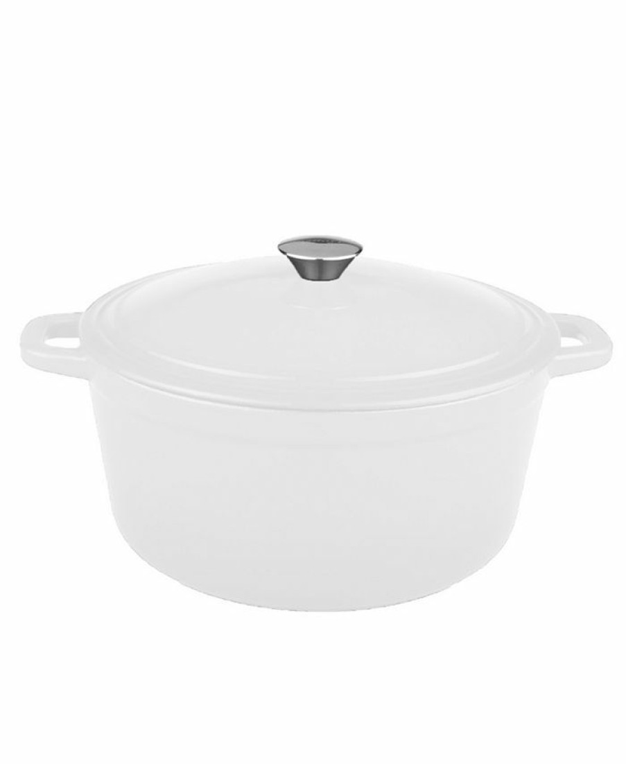 Kitchen * | Berghoff Neo Collection Cast Iron 5-Qt. Oval Covered Casserole White