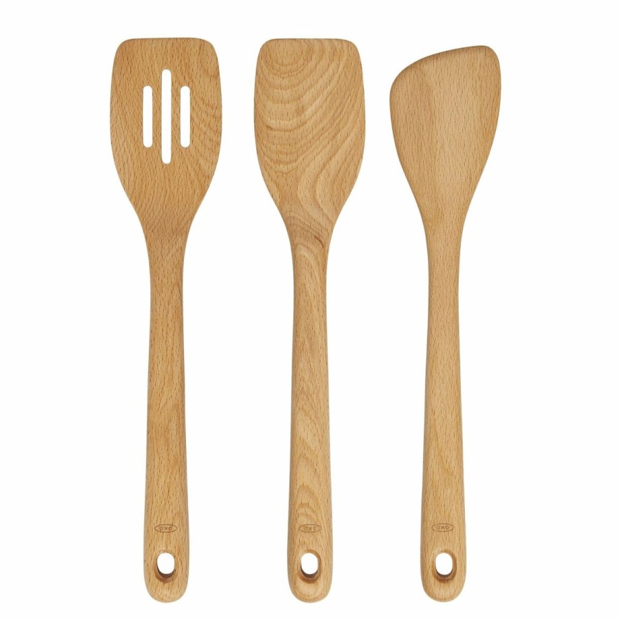 Cooks' Tools * | Oxo 3 Piece Wooden Turner Set