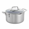 Kitchen * | J.A. Henckels Zwilling Clad Cfx 6-Qt. Dutch Oven With Strainer Lid And Pouring Spouts Stainless Steel