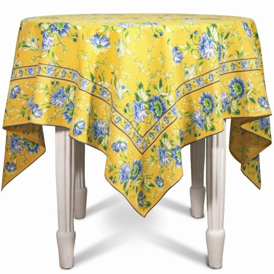 Glassware & Tabletop * | April Cornell 60 X 90 Music Dining Tablecloth | Gold