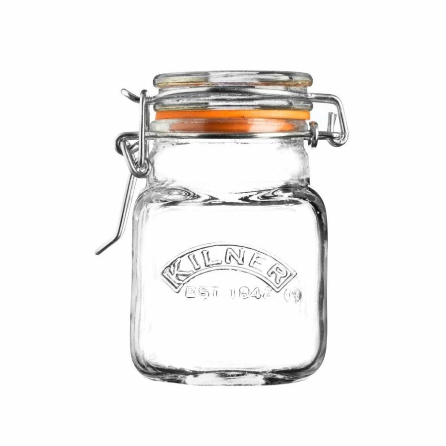 Glassware & Tabletop * | Kilner Swing Top Square Glass Spice Jar | 2.3Oz