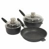 Kitchen * | Berghoff Eurocast Non-Stick Starter Set, 5 Pieces Black