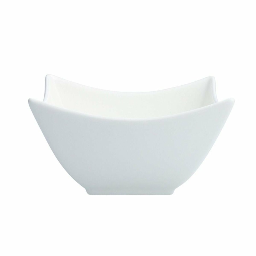 Glassware & Tabletop * | Fortessa Fiji Square Bowl 5.75 | White