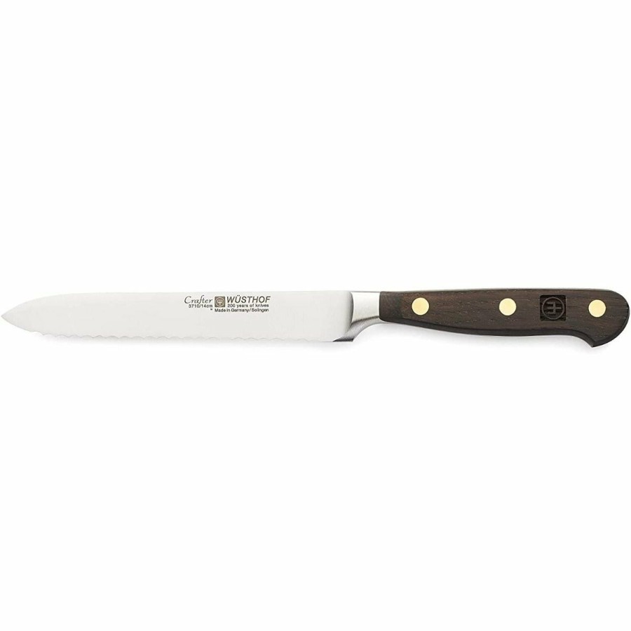 Knives * | Wusthof Cutlery Wusthof Crafter 5 Serrated Utility Knife