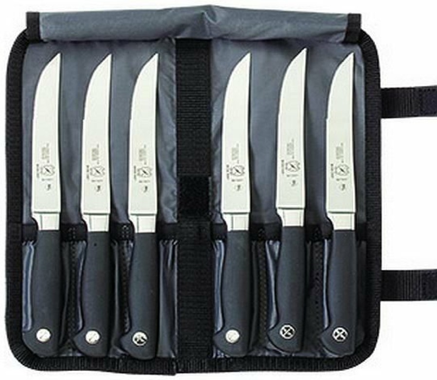 Knives * | Mercer Cutlery Forged Steak Knives In Cloth Roll 7 Pc Set Genesis Collection