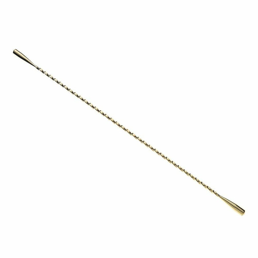 Glassware & Tabletop * | Mercer Barfly Barfly Double Ended Stainless Steel Cocktail Stirrer | Gold Plated