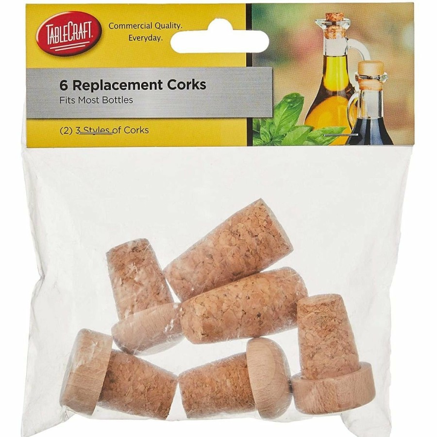 Glassware & Tabletop * | Tablecraft Corks | Pack Of 6