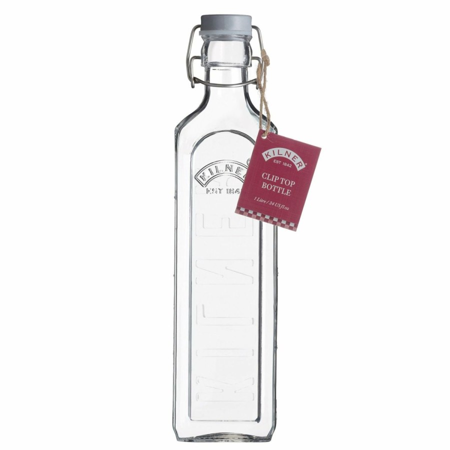 Glassware & Tabletop * | Kilner Swing Top Glass Bottle | 1L