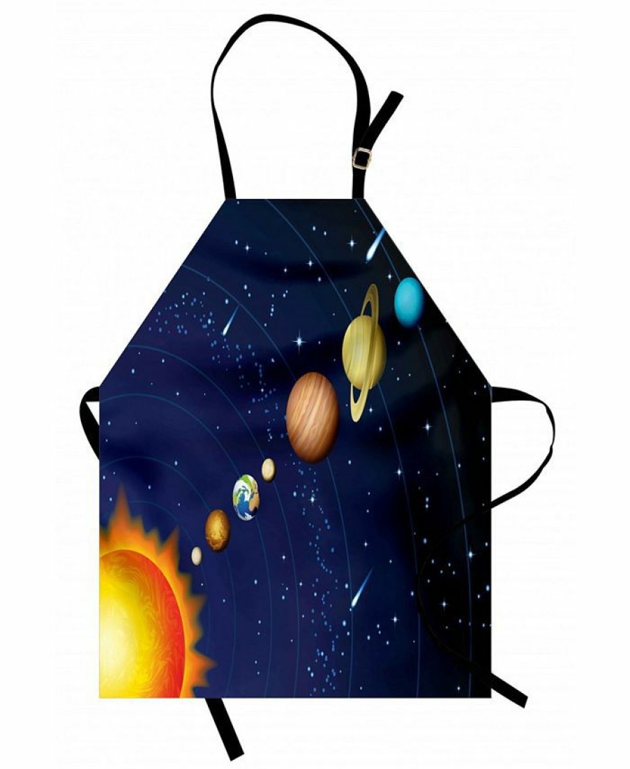 Kitchen * | Ambesonne Space Apron Multi