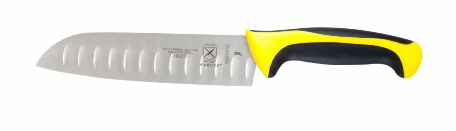 Knives * | Mercer Cutlery Millennia 7 Santoku Knife Yellow