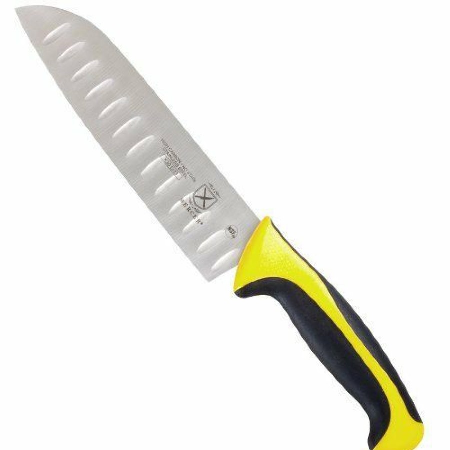 Knives * | Mercer Cutlery Millennia 7 Santoku Knife Yellow