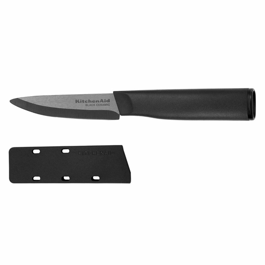 Knives * | Kitchenaid Non-Electrics Kitchenaid Classic Ceramic 3.5 Paring Knife | Black