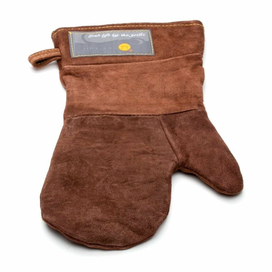 Glassware & Tabletop * | Fox Run Outset Brown Leather Grill Mitt