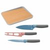 Kitchen * | Berghoff Leo Collection 4-Pc. Knife Set With Cutting Board Multi