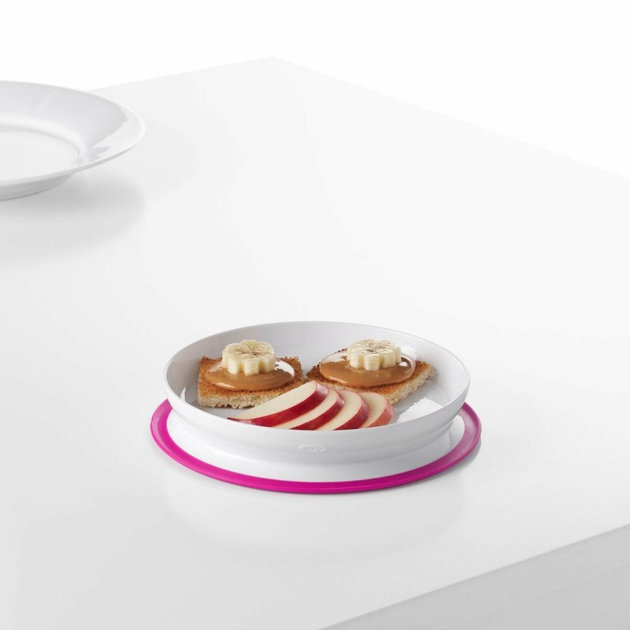 Glassware & Tabletop * | Oxo Tot Stick & Stay Plate | Pink