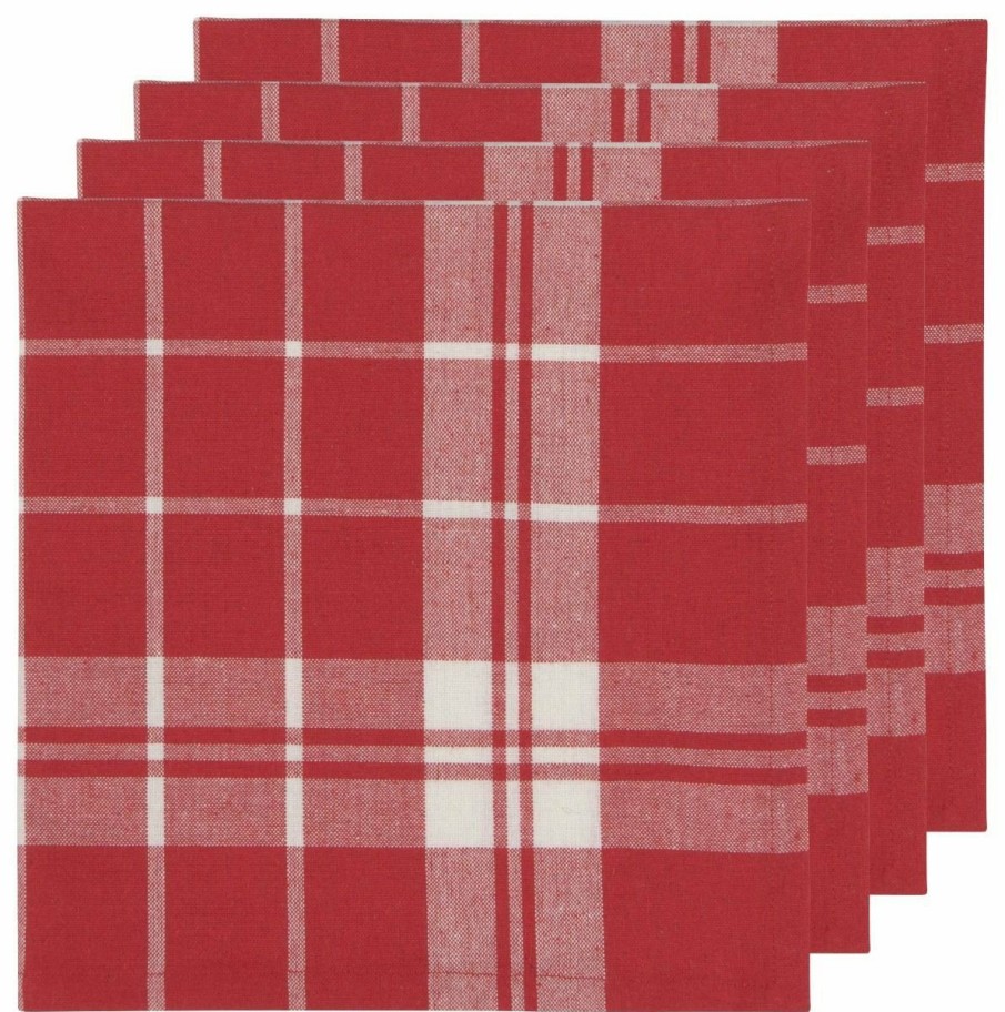 Glassware & Tabletop * | Danica Brands Now Designs By Danica Second Spin 20 Napkins (Set Of 4) | Chili