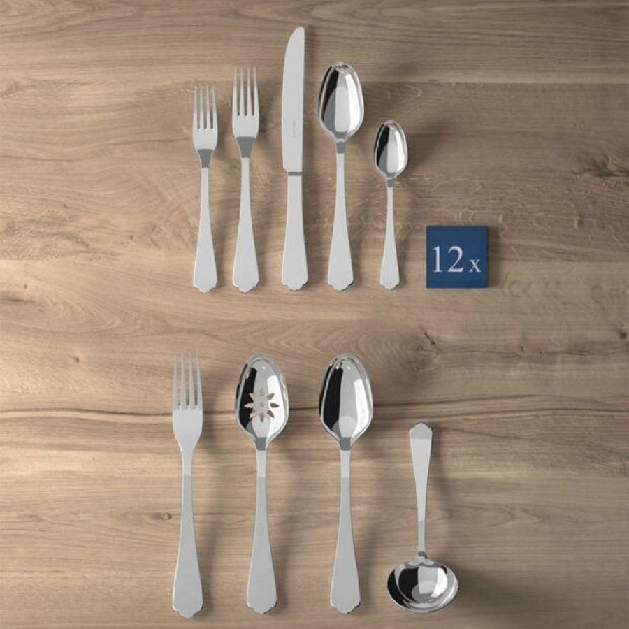 Glassware & Tabletop * | Villeroy & Boch 64-Piece Stainless Steel Flatware & Serving Set | Medina