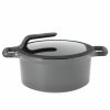 Kitchen * | Berghoff Gem Collection Nonstick 11 Covered Stockpot Gray