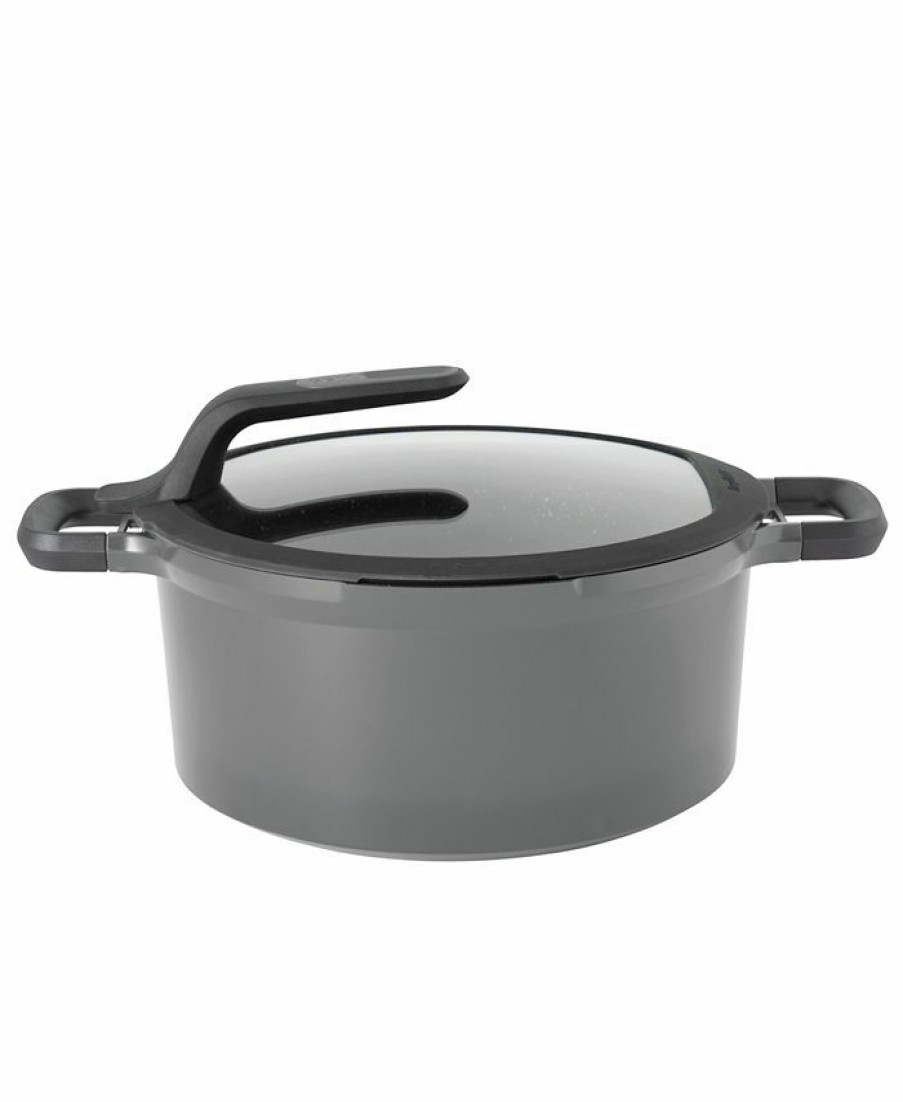 Kitchen * | Berghoff Gem Collection Nonstick 11 Covered Stockpot Gray