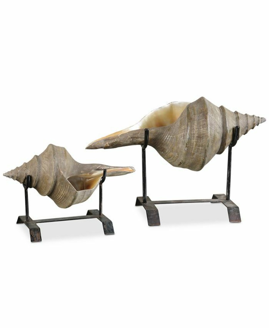 Misc_Gifts * | Uttermost Set Of 2 Conch Shell Sculptures