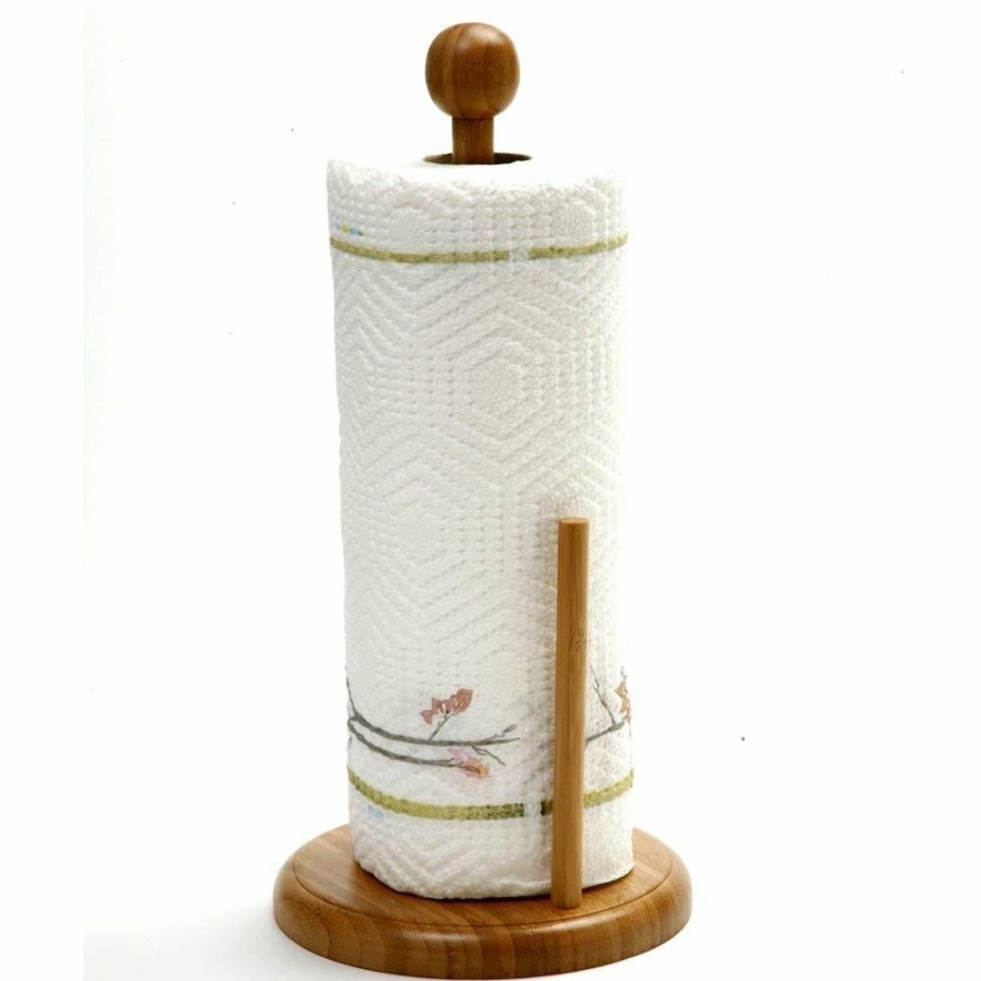 Glassware & Tabletop * | Norpro Bamboo Paper Towel Holder