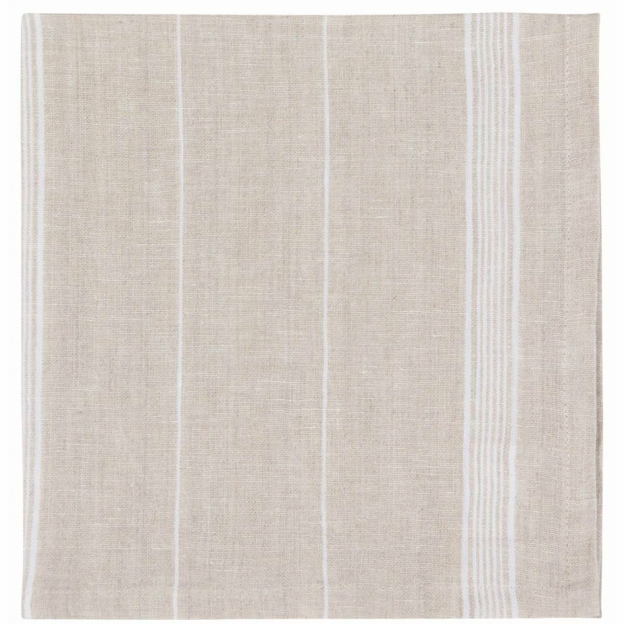 Glassware & Tabletop * | Danica Brands Danica Heirloom 18 Linen Napkins (Set Of 4) | Maison Stripe