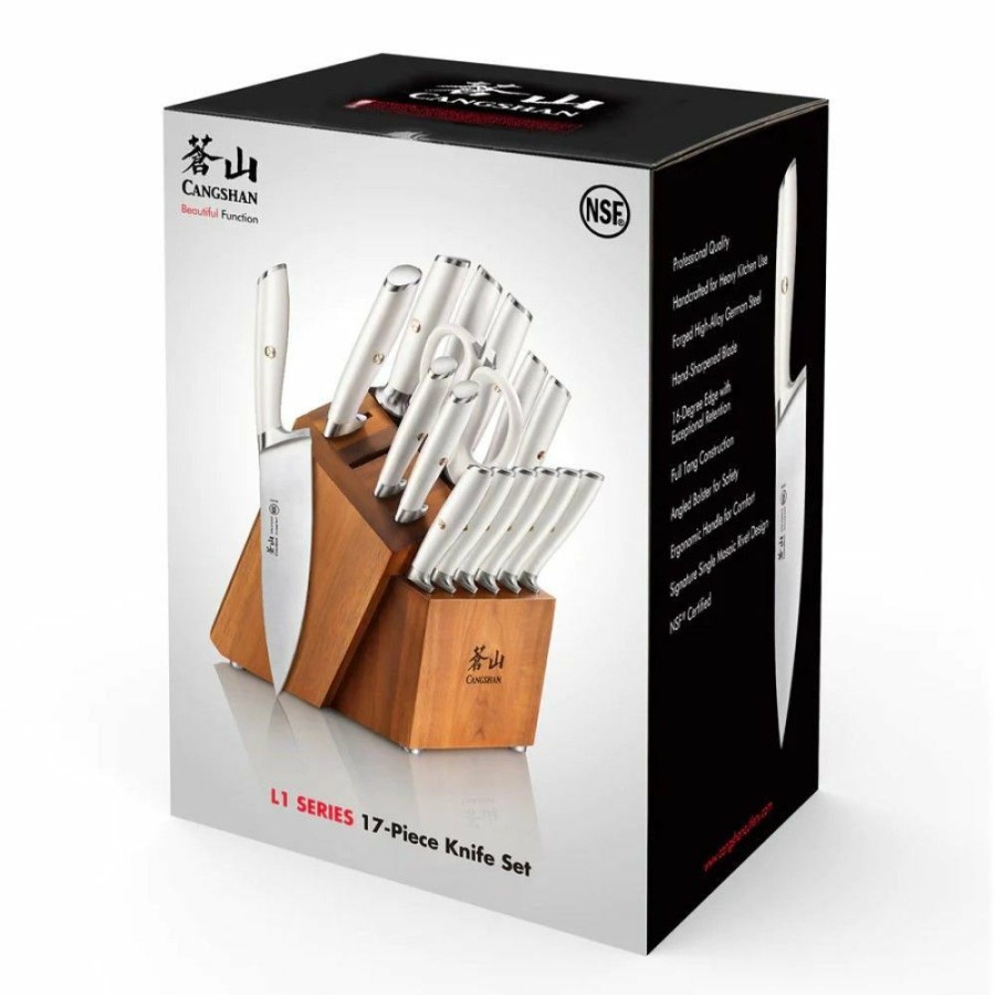 Knives * | Cangshan Cutlery L1 Series 17-Piece Knife Block Set