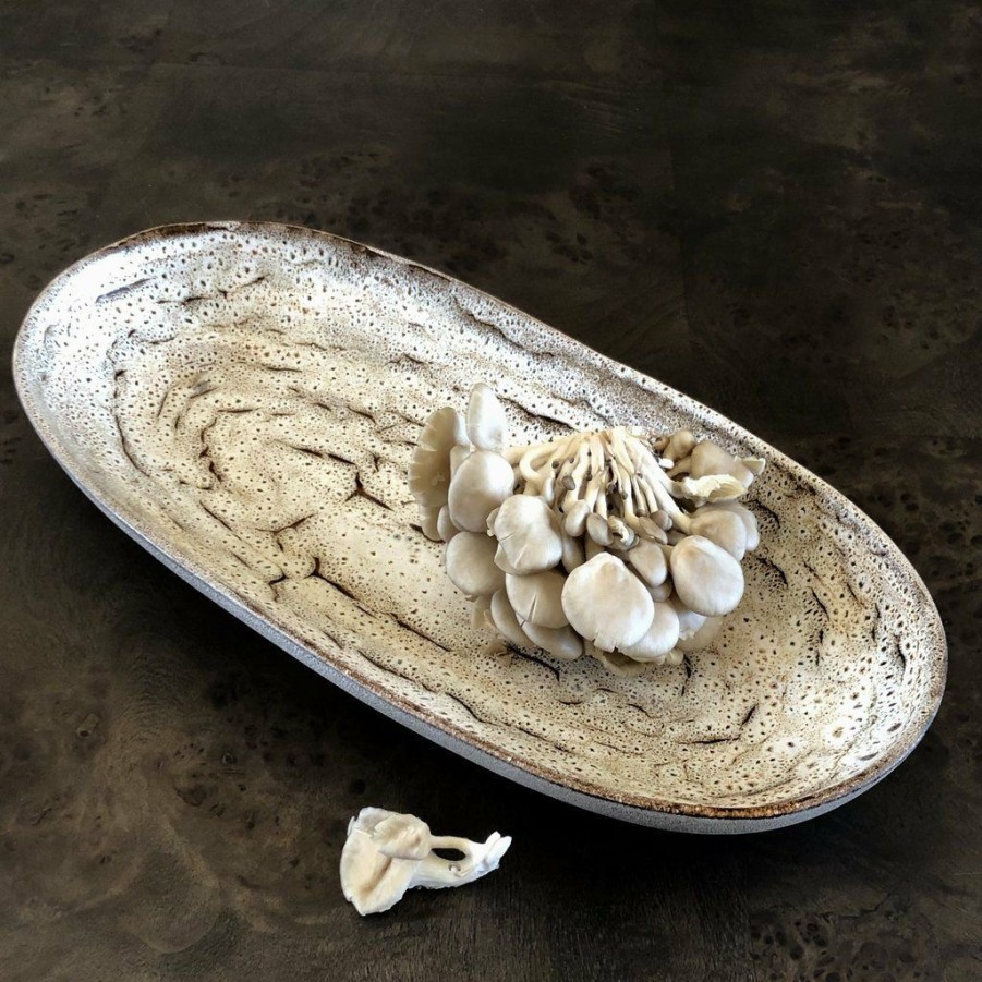 Glassware & Tabletop * | Carmel Ceramica Truffle 6 X 13 Oval Serving Tray